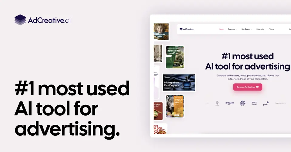 AdCreative.ai, as pictured on adcreative.ai