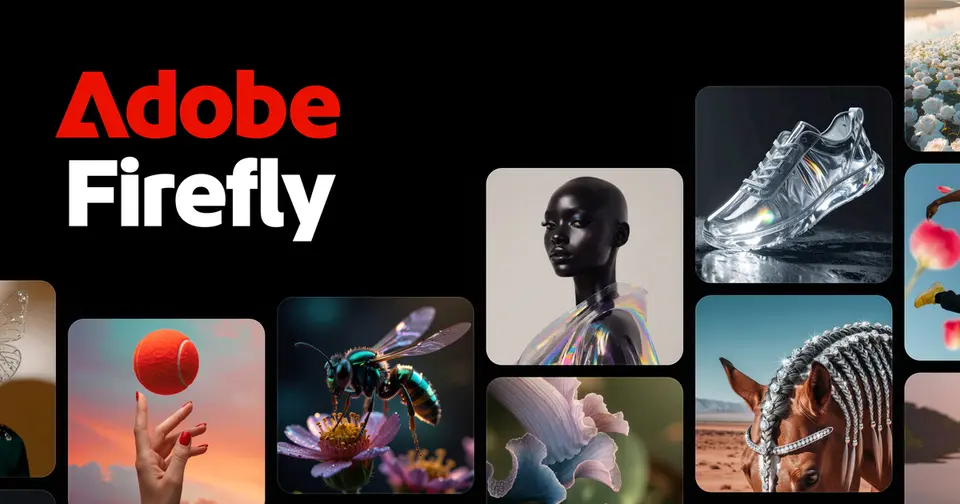Adobe Firefly, as pictured on adobe.com
