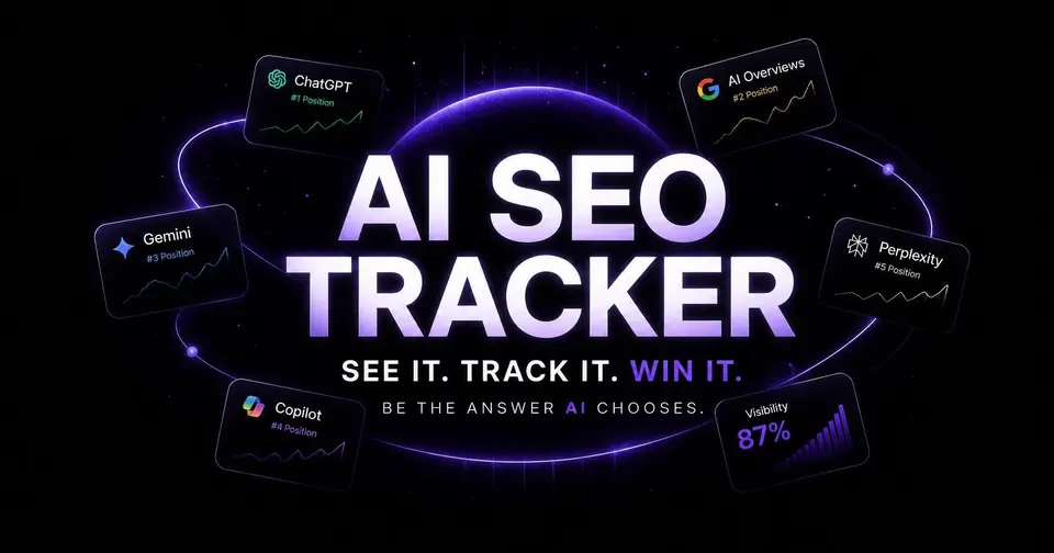 AI SEO Tracker, as pictured on aiseotracker.com