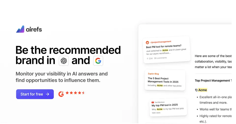 Airefs, as pictured on getairefs.com