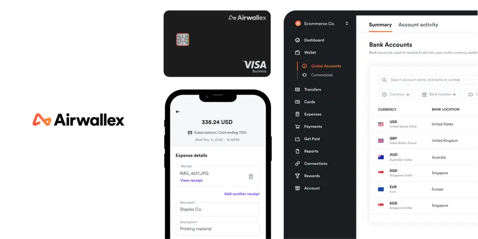 Airwallex, as pictured on airwallex.com