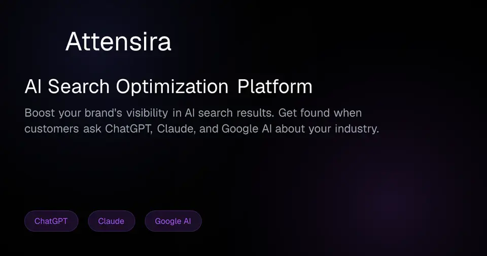 Attensira, as pictured on attensira.com