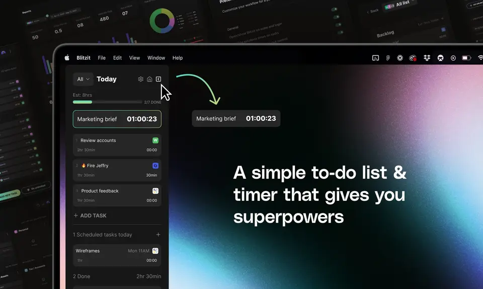 Blitzit, as pictured on blitzit.app