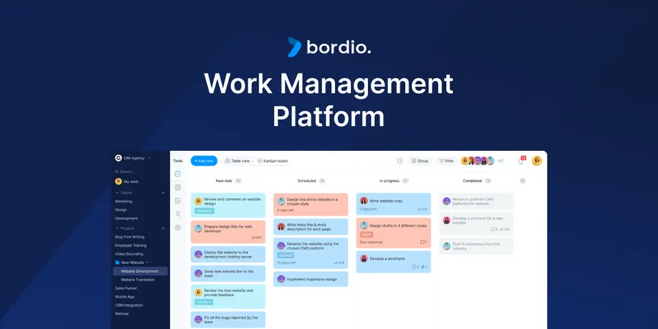 Bordio, as pictured on bordio.com