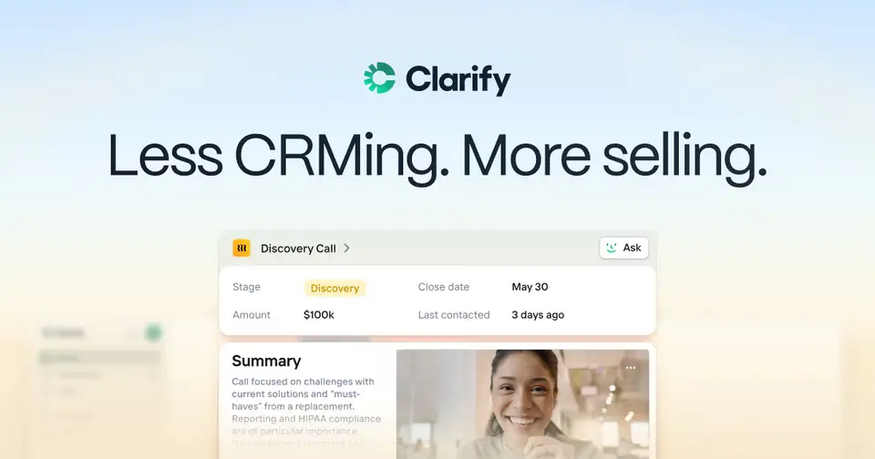 Clarify, as pictured on clarify.ai