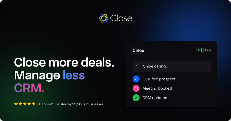 Close, as pictured on close.com