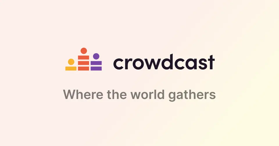 Crowdcast, as pictured on crowdcast.io