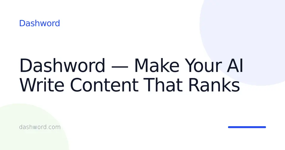 Dashword, as pictured on dashword.com