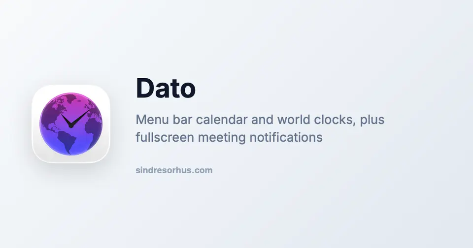 Dato, as pictured on sindresorhus.com