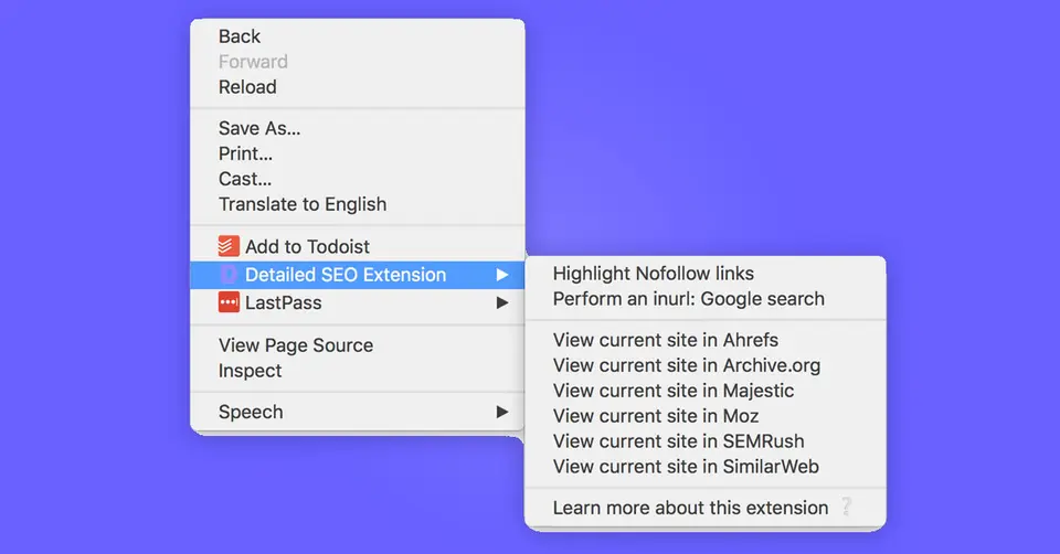 Detailed SEO Extension, as pictured on detailed.com