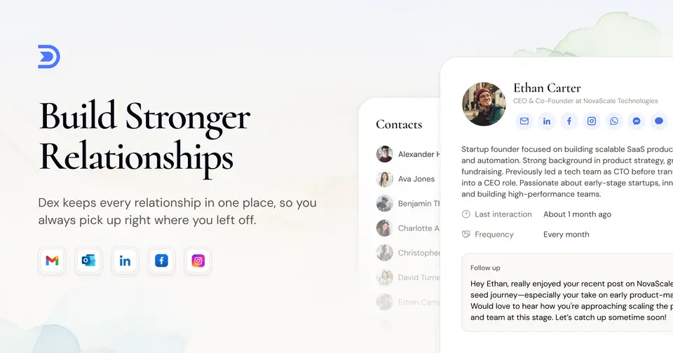 Dex, as pictured on getdex.com