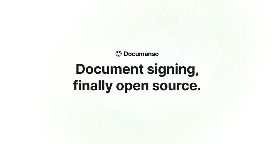 Documenso, as pictured on documenso.com