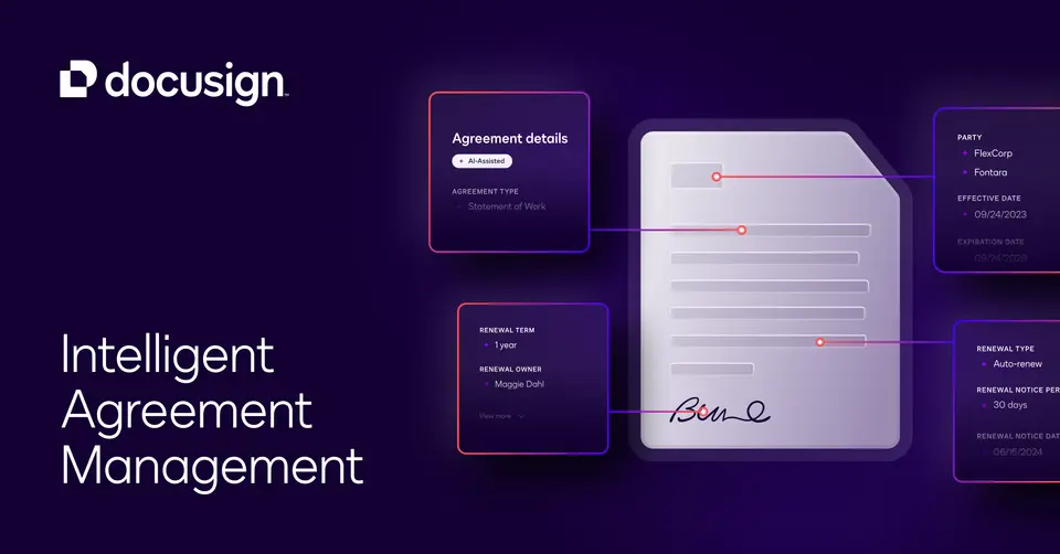 Docusign, as pictured on docusign.com