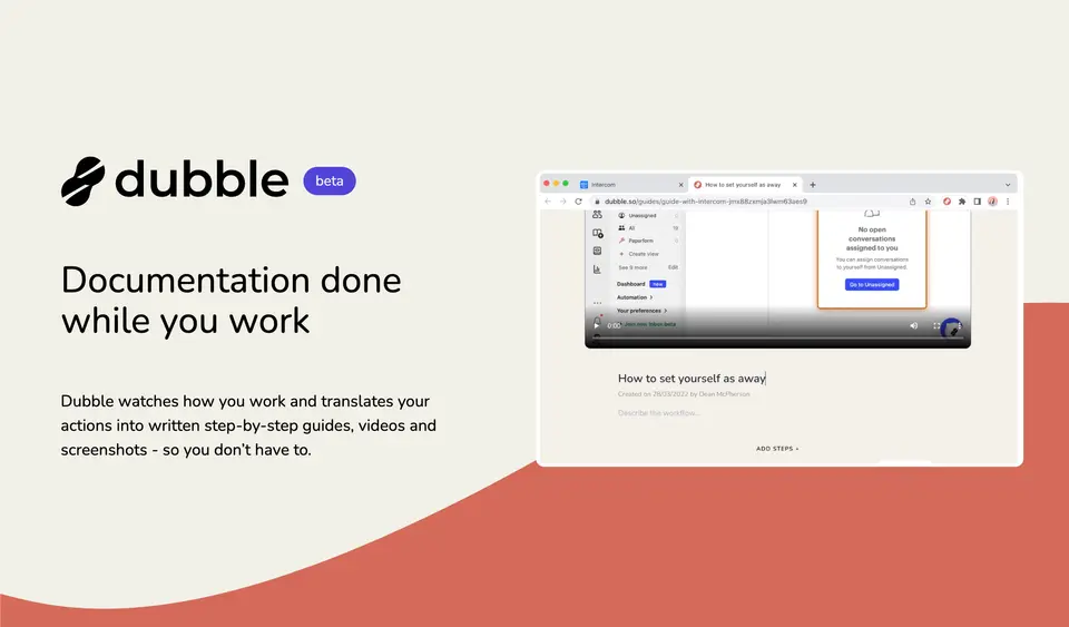 Dubble, as pictured on dubble.so