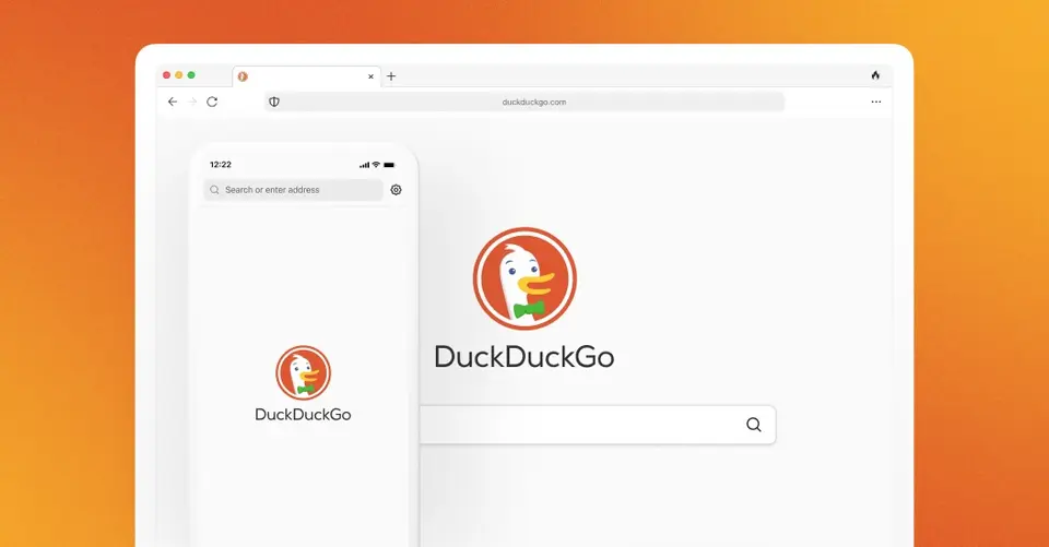 DuckDuckGo Browser, as pictured on duckduckgo.com
