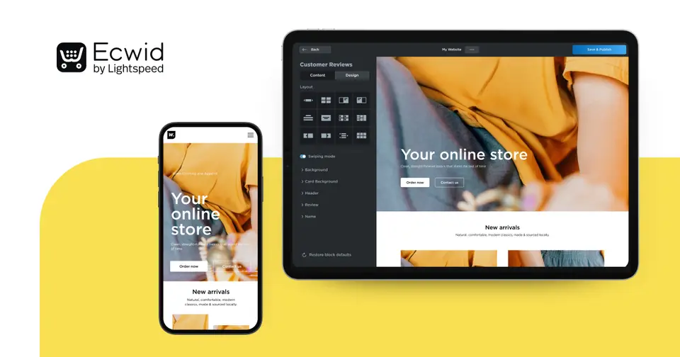 Ecwid, as pictured on ecwid.com