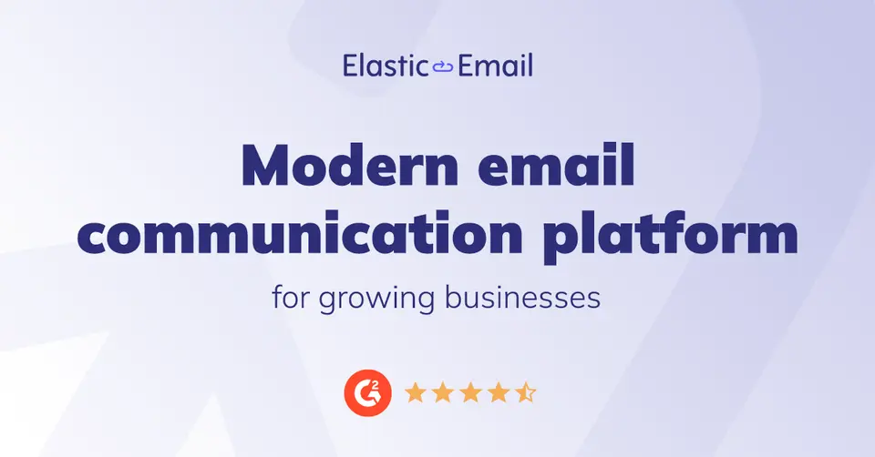Elastic Email, as pictured on elasticemail.com