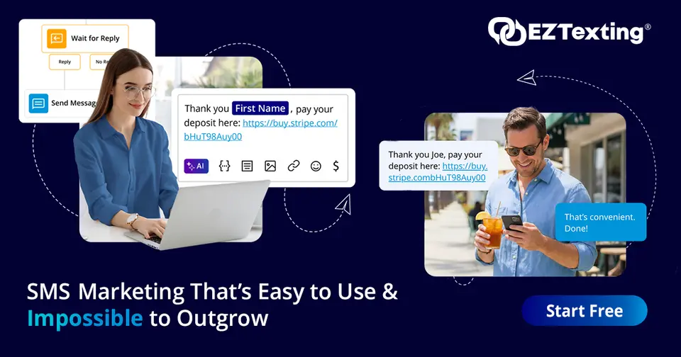 EZ Texting, as pictured on eztexting.com