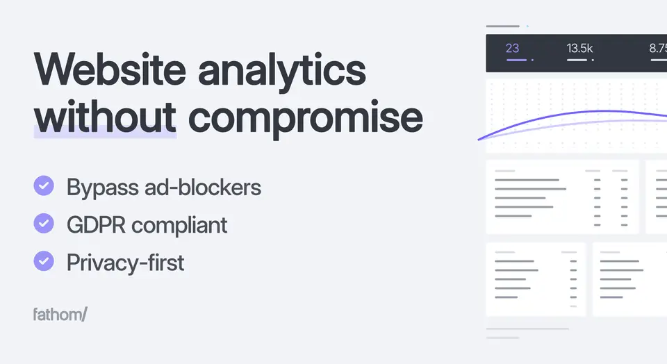 Fathom Analytics, as pictured on usefathom.com
