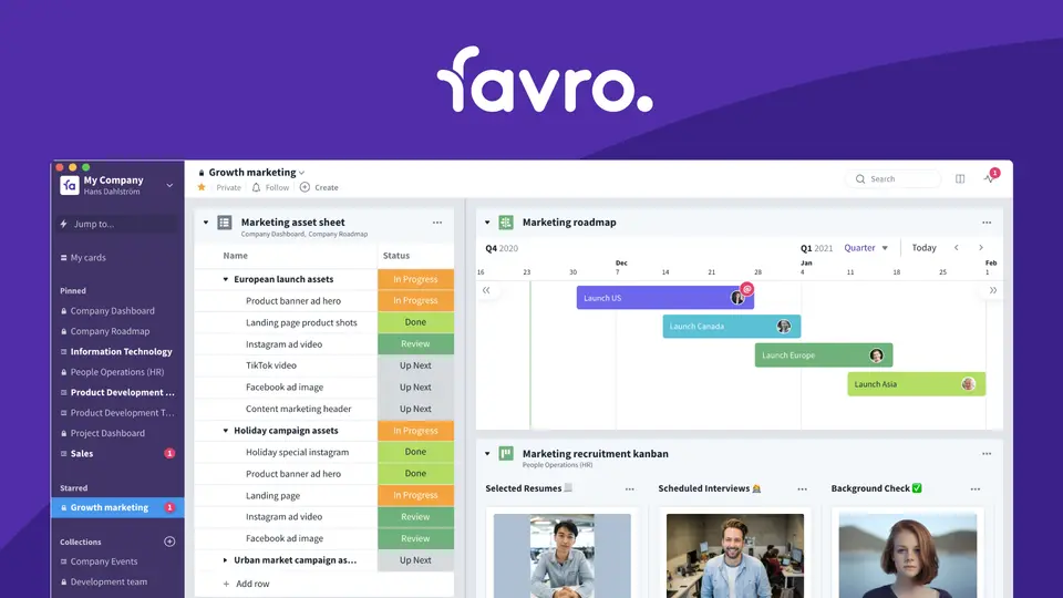 Favro, as pictured on favro.com