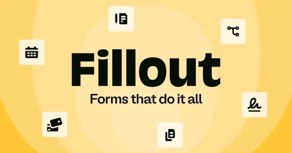 Fillout, as pictured on fillout.com