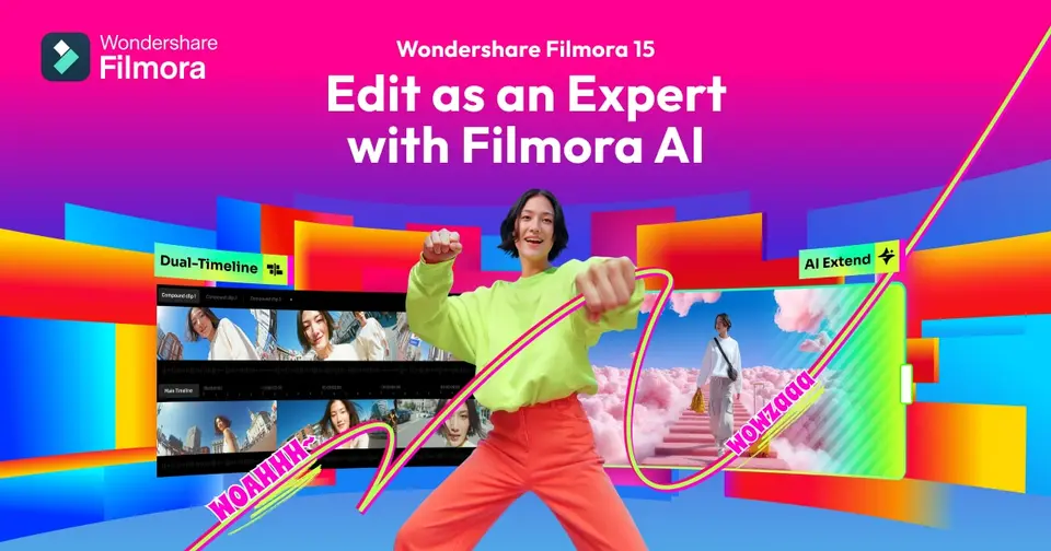 Wondershare Filmora, as pictured on filmora.wondershare.com
