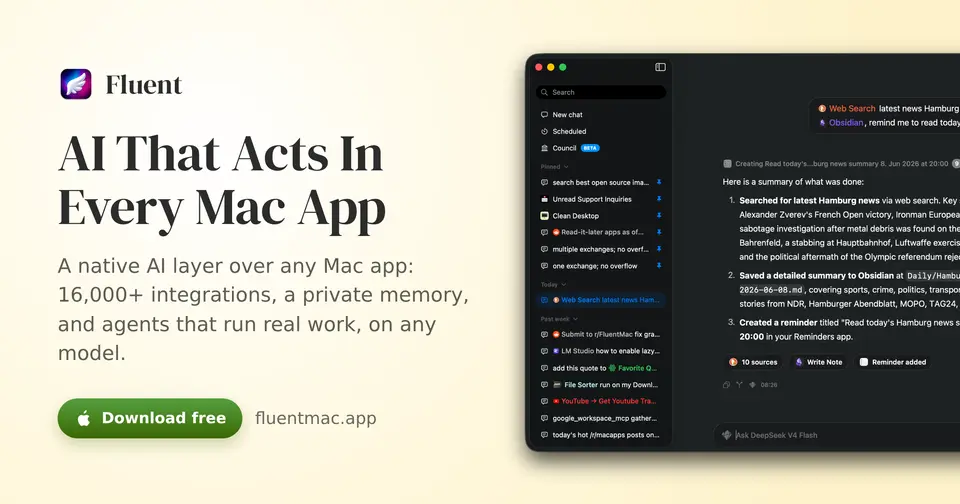 Fluent, as pictured on fluentmac.app