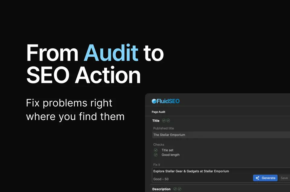 FluidSEO, as pictured on webflow.com