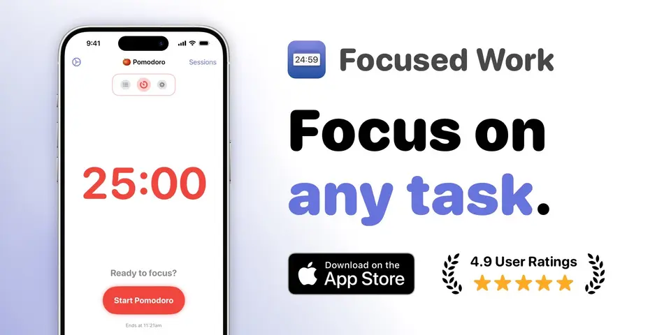 Focused Work, as pictured on focusedwork.app