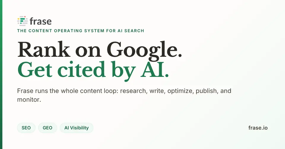 Frase, as pictured on frase.io