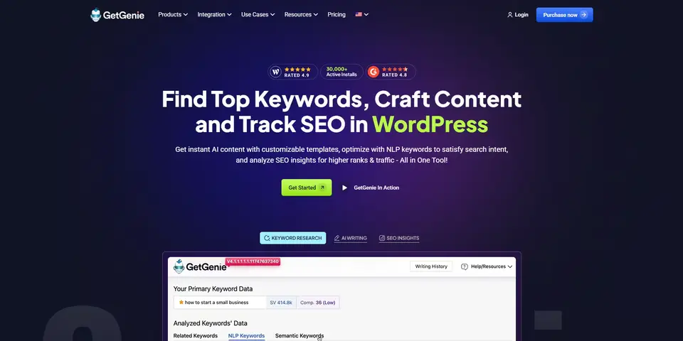 GetGenie, as pictured on getgenie.ai