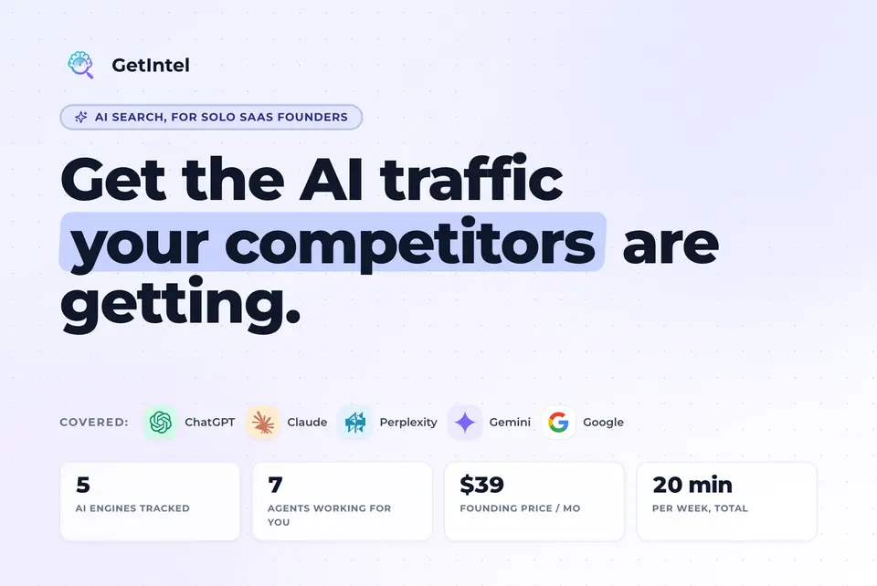 GetIntel, as pictured on getintel.ai