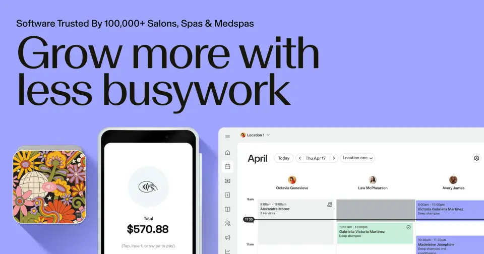 GlossGenius, as pictured on glossgenius.com