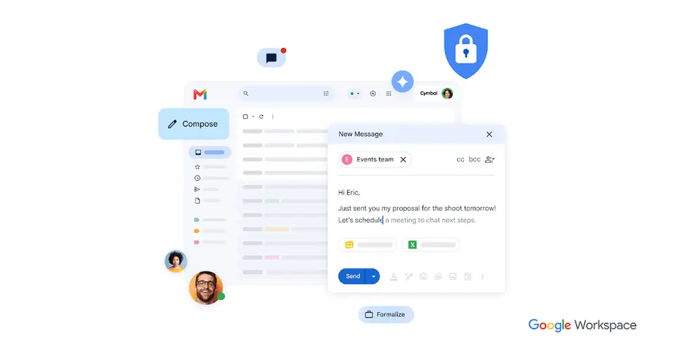 Gmail, as pictured on workspace.google.com
