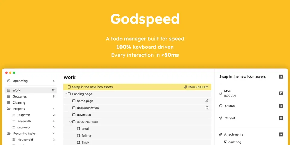 Godspeed, as pictured on godspeedapp.com