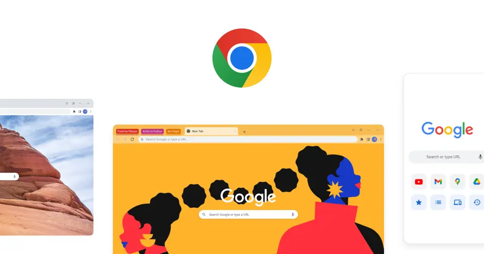 Google Chrome, as pictured on google.com