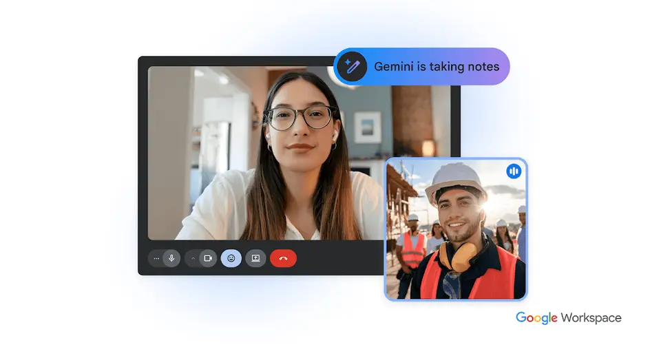 Google Meet, as pictured on workspace.google.com