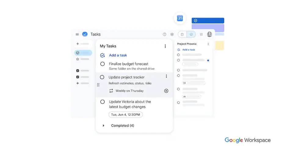 Google Tasks, as pictured on workspace.google.com