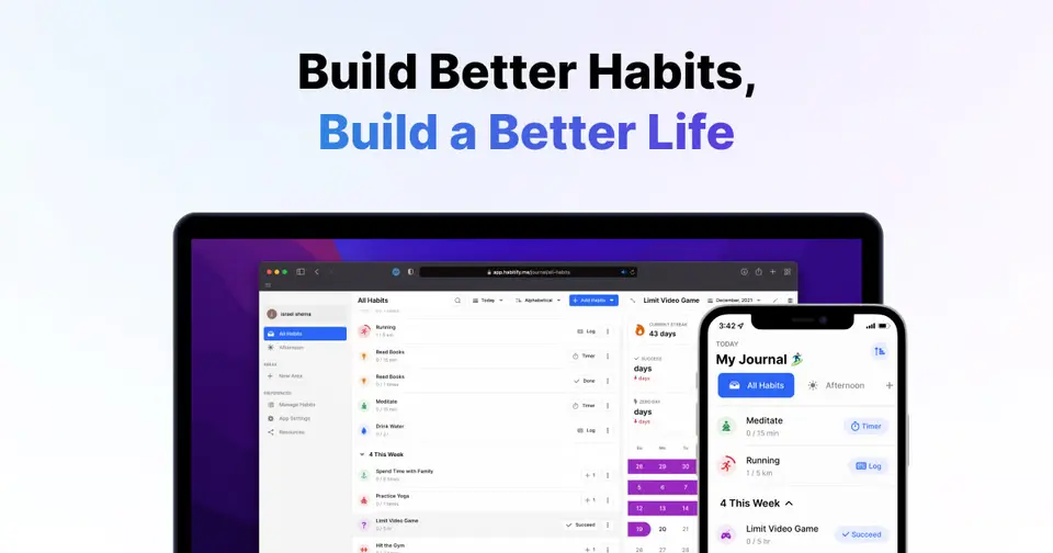 Habitify, as pictured on habitify.me