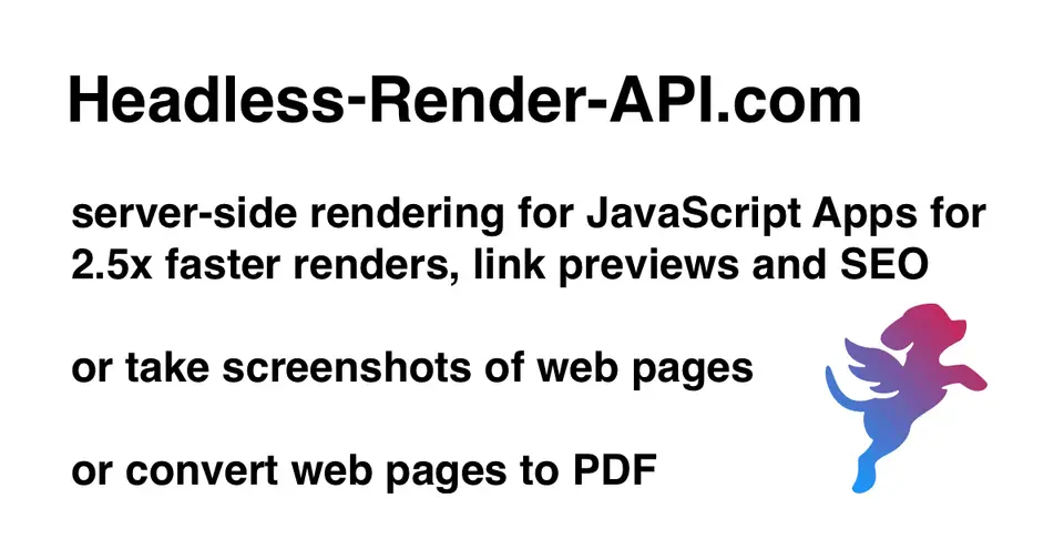 Headless-Render-API, as pictured on headless-render-api.com