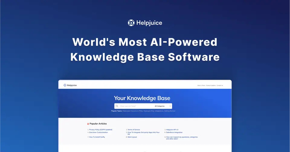 Helpjuice, as pictured on helpjuice.com