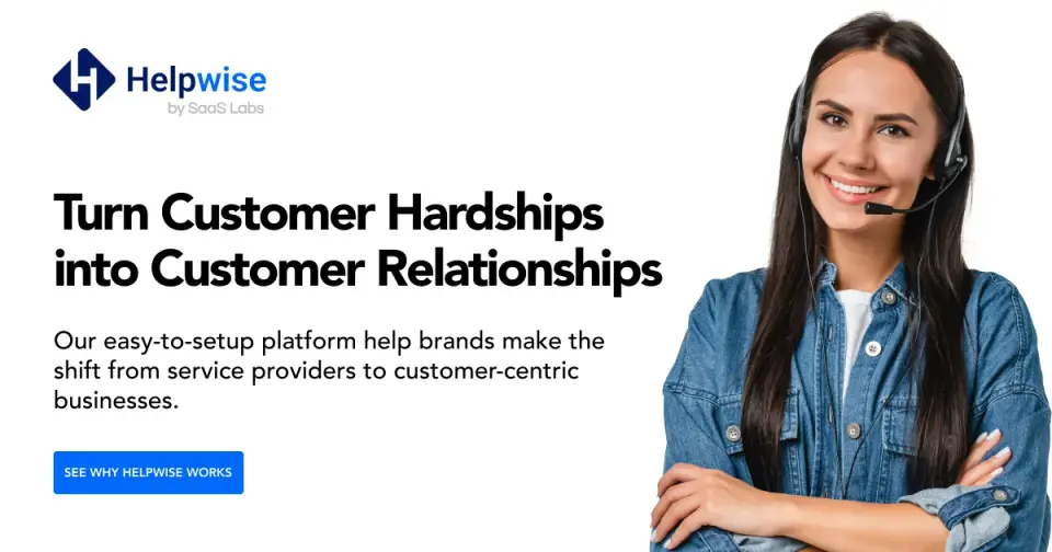 Helpwise, as pictured on helpwise.io