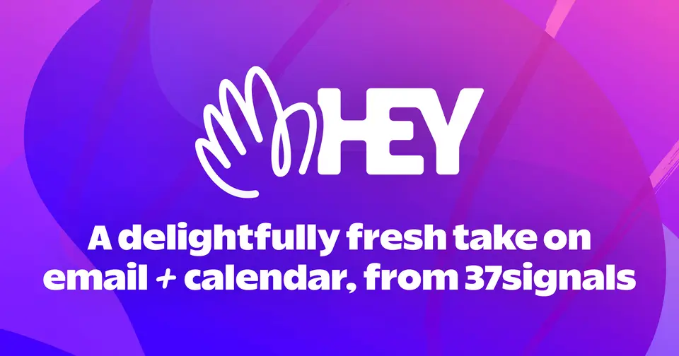 HEY, as pictured on hey.com