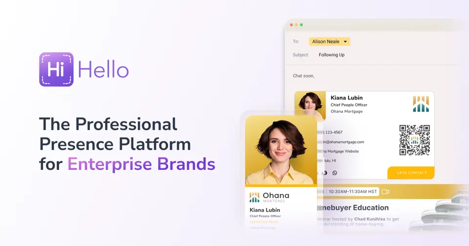 HiHello, as pictured on hihello.com