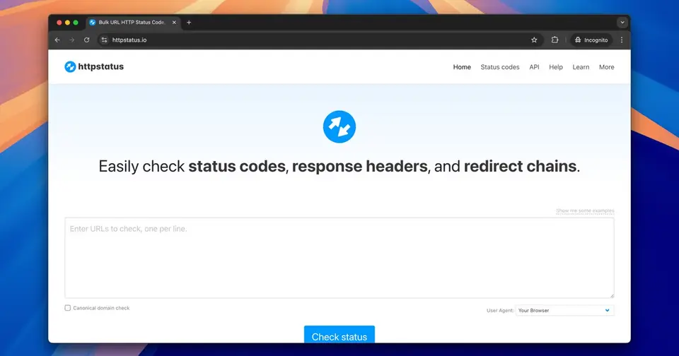 httpstatus.io, as pictured on httpstatus.io