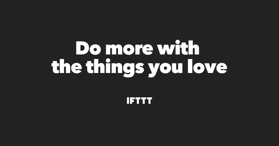 IFTTT, as pictured on ifttt.com