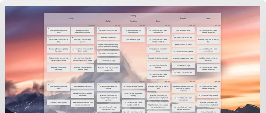 Kanban Tool, as pictured on kanbantool.com