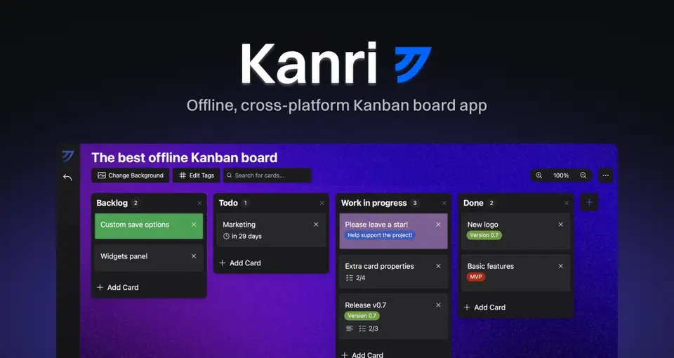 Kanri, as pictured on kanriapp.com