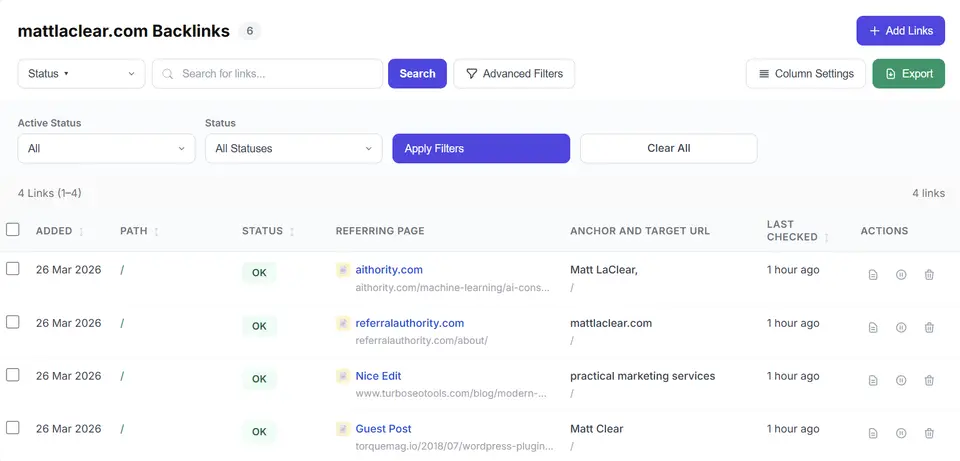 LinkCheck, as pictured on linkcheck.app