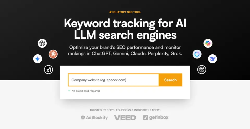 LLMrefs, as pictured on llmrefs.com